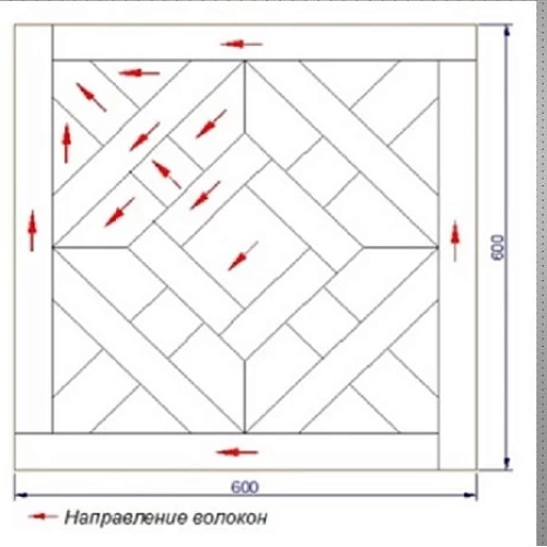 ДУБ/ ОРЕХ №8-50 МОДУЛЬНЫЙ ПАРКЕТ LAB ARTE